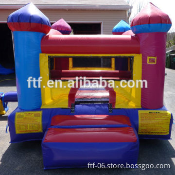 2015 custom cheap selling high quality of the most popular portable outdoor inflatable trampoline slides castle children toys